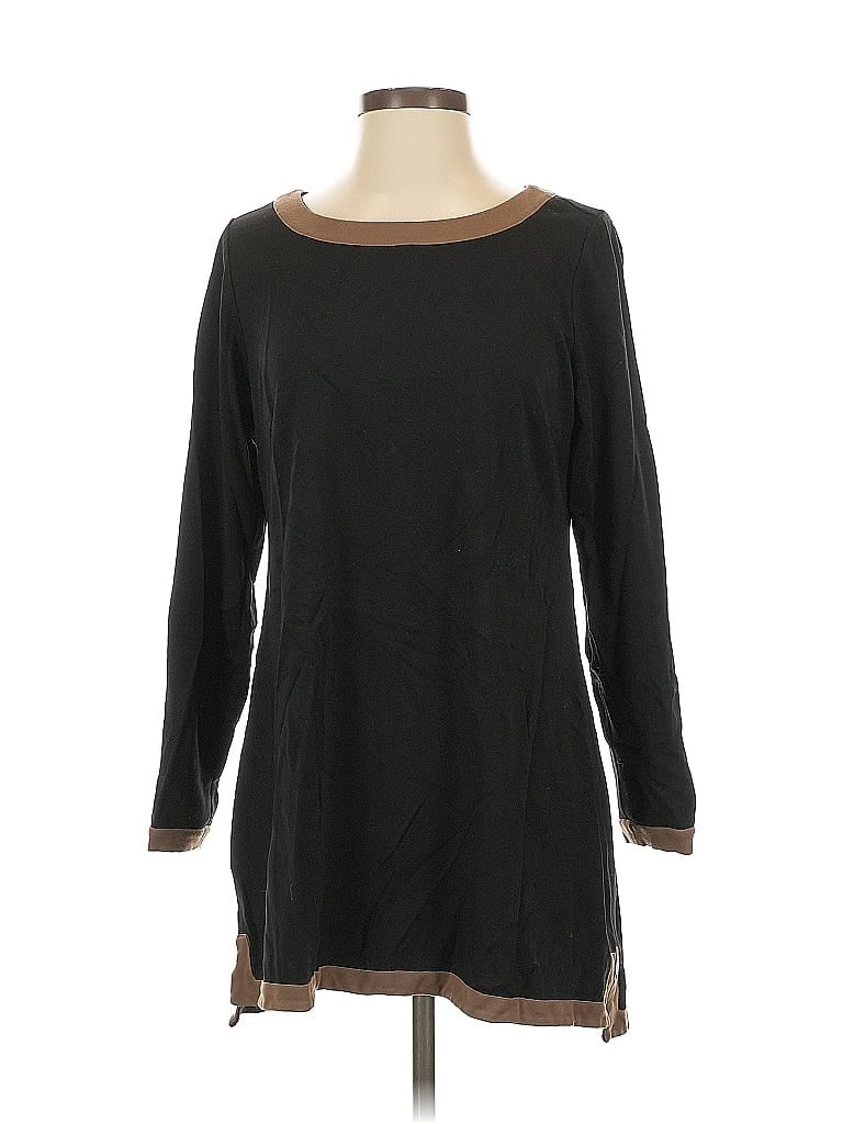 Pre-owned Christopher & Banks 3/4 Sleeve T-shirt In Black