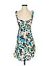 Nicholas 100% Viscose Floral Blue Cocktail Dress Size 2 - photo 1