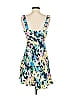 Nicholas 100% Viscose Floral Blue Cocktail Dress Size 2 - photo 2