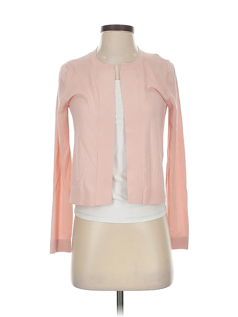 Pre-owned Ann Taylor Factory Cardigan Sweater In Pink