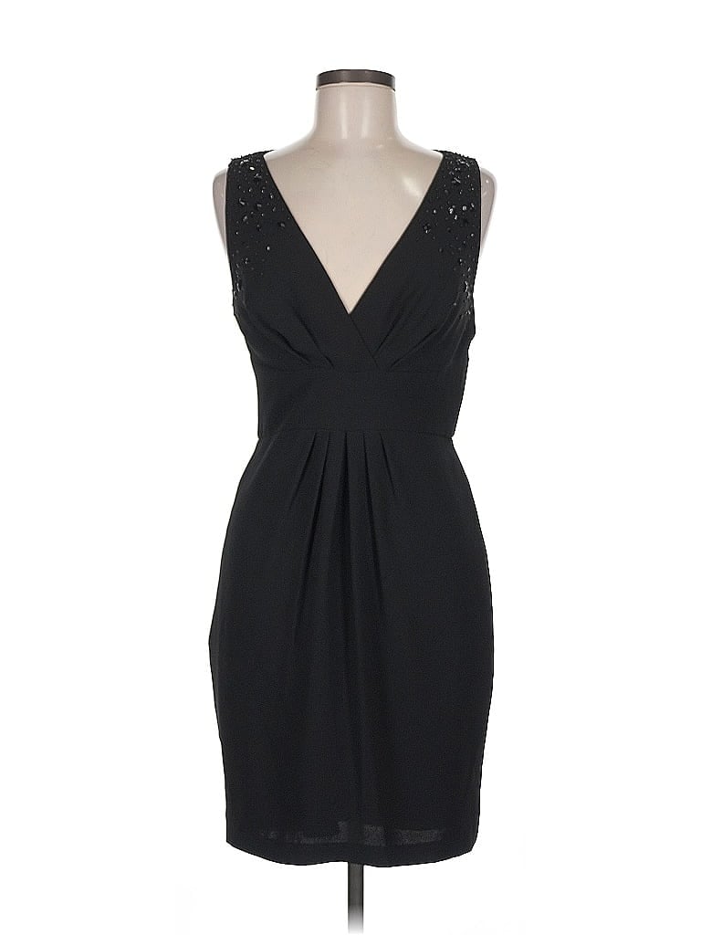 ML Monique Lhuillier 100% Polyester Black Cocktail Dress Size 6 - photo 1