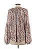 Flamingos Brown Pink 3/4 Sleeve Blouse Size L - photo 2