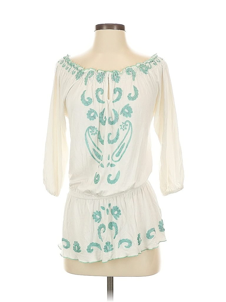 Boston Proper Ivory 3/4 Sleeve Blouse Size S - photo 1