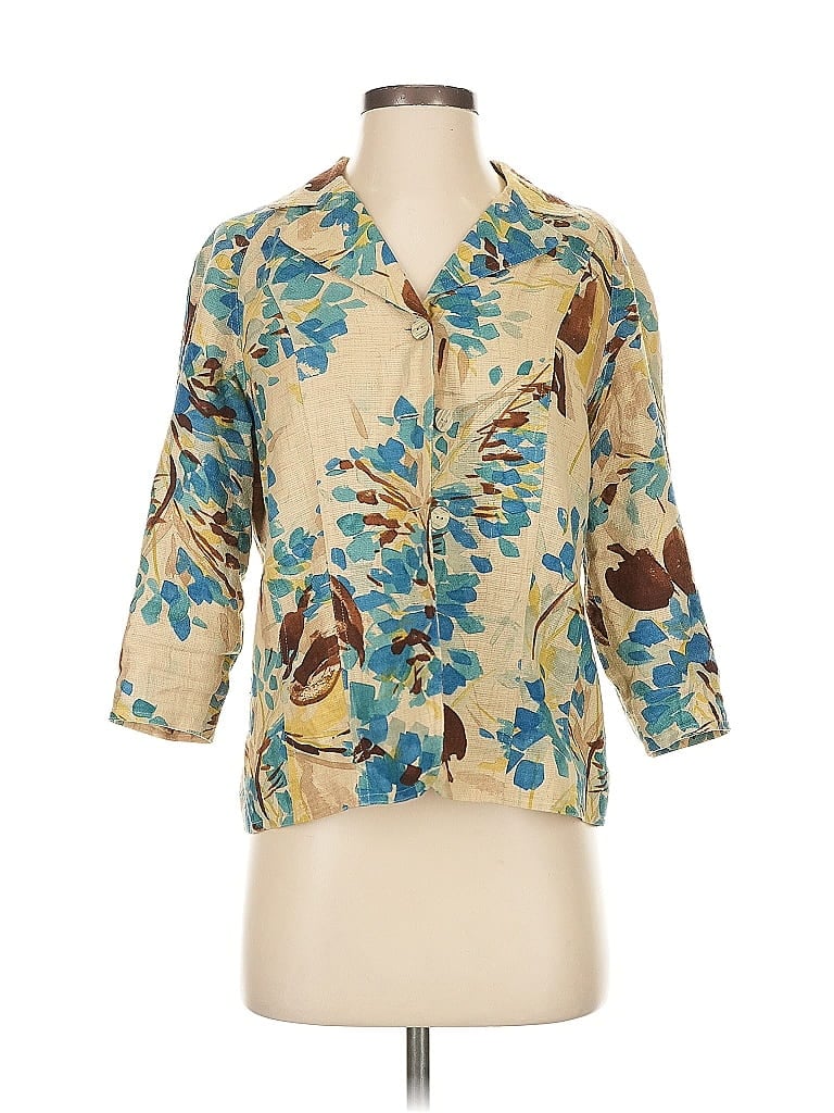 COLDWATER CREEK Pre-owned Blazer Jacket In Gold