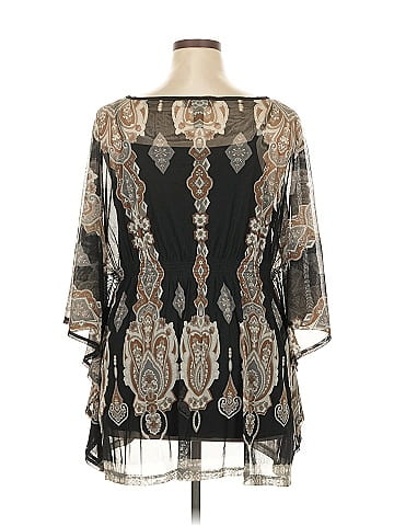 INC International Concepts 3/4 Sleeve Blouse (view 2)
