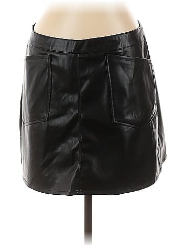 Buster Brown Faux Leather Skirt (view 1)