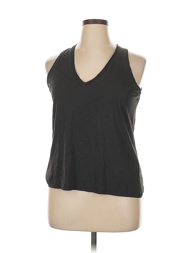 Click to view more detailed imagery on our partner's website Pre-owned Able Tank Top Gray Halter Neckline Tops