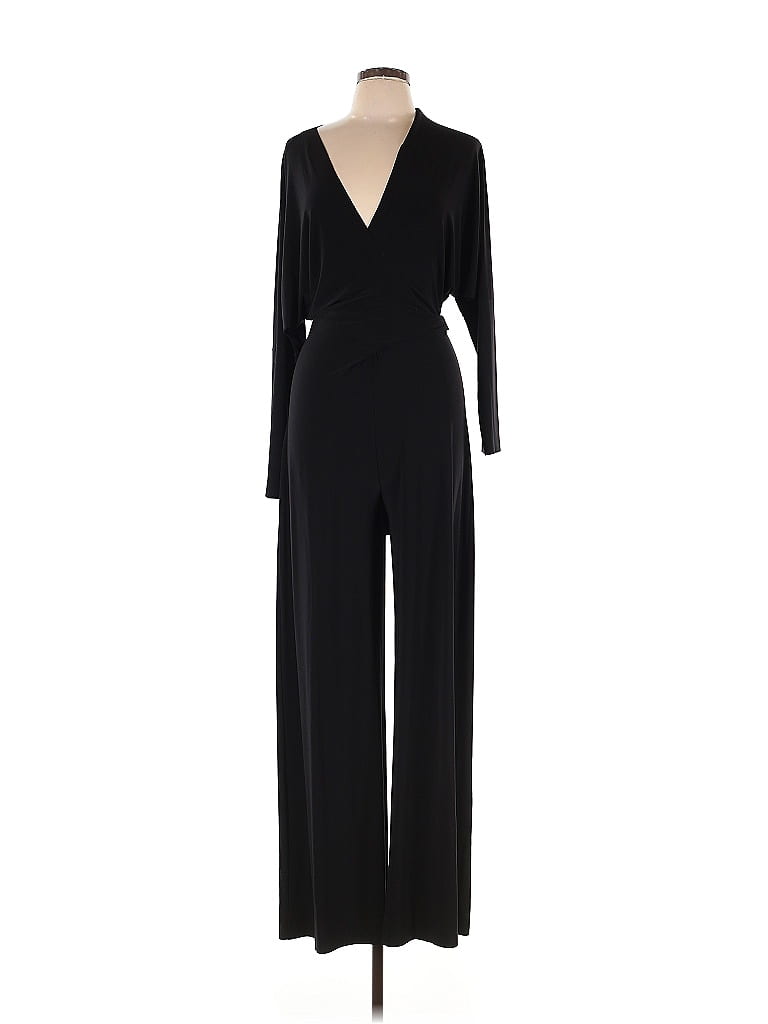 Norma Kamali Solid Black Jumpsuit Size L - photo 1