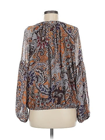 Indigo Rose Long Sleeve Blouse (view 2)