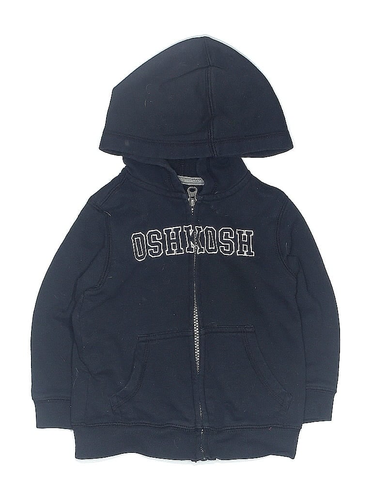 Pre-owned Oshkosh B'gosh Kids' Zip Up Hoodie In Blue