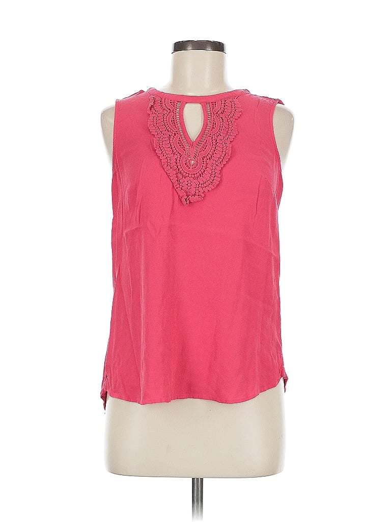 Pre-owned Daniel Rainn Sleeveless Blouse In Pink