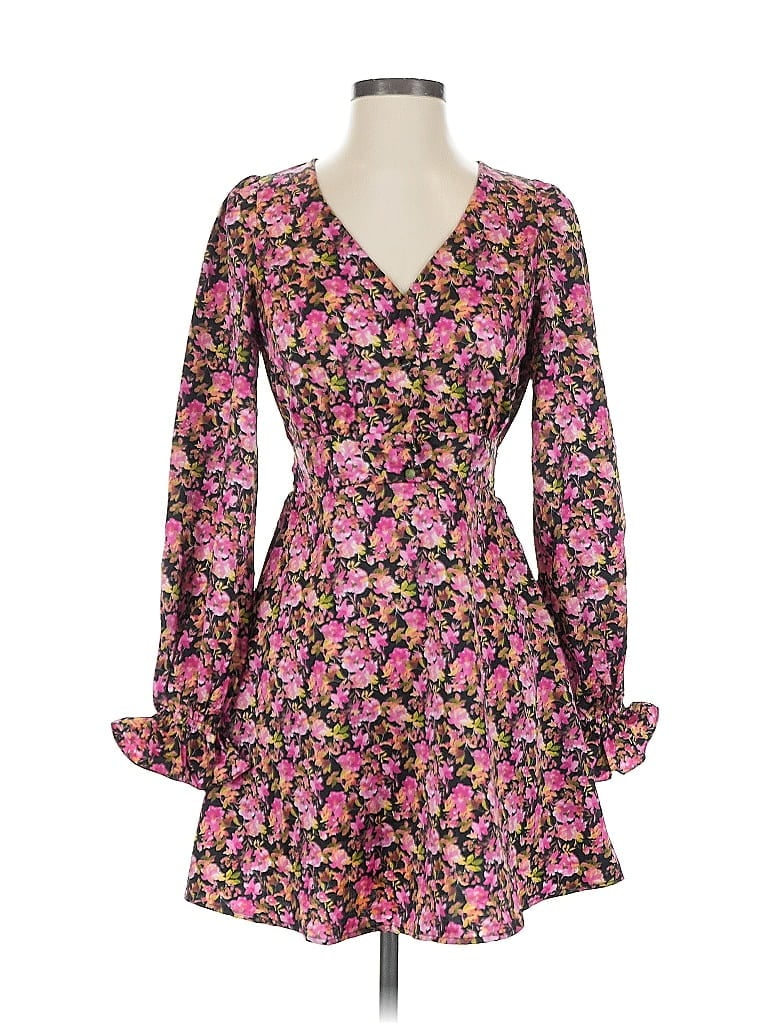 Vero Moda Floral Pink Cocktail Dress Size XS - photo 1