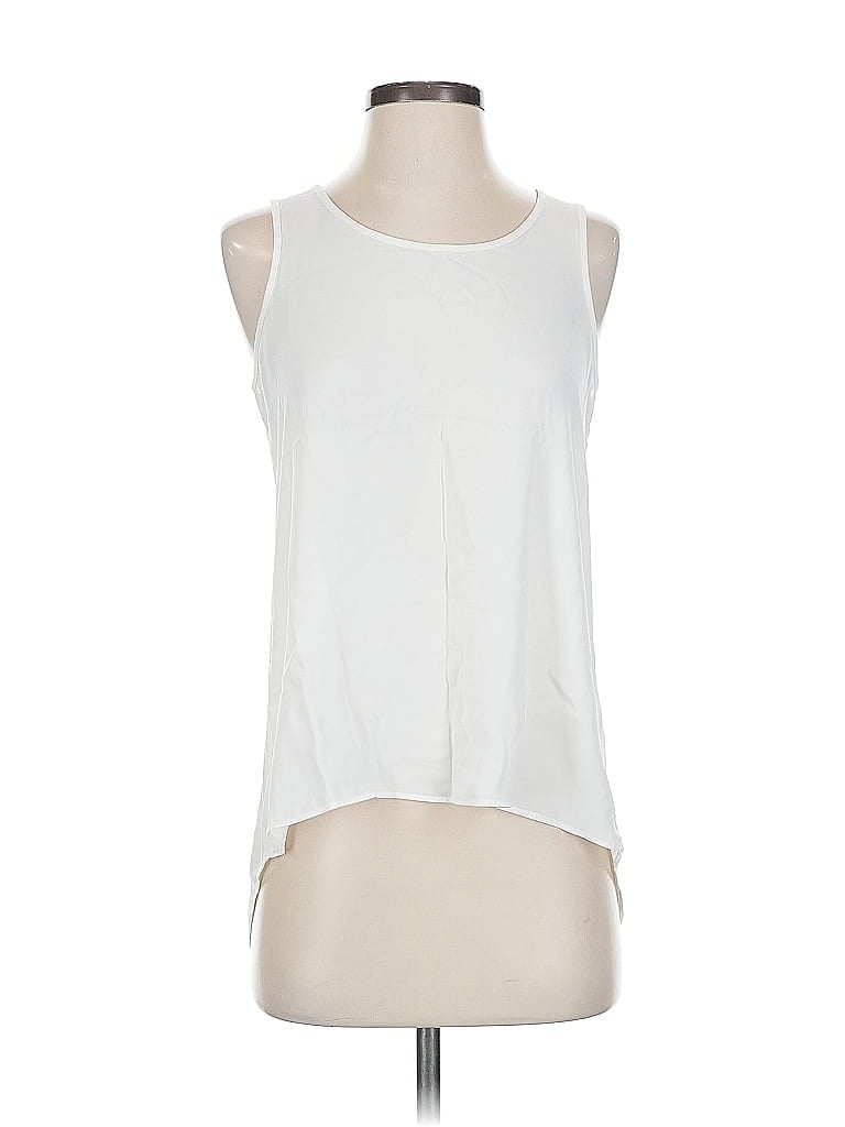 Pre-owned Express Sleeveless Blouse In White