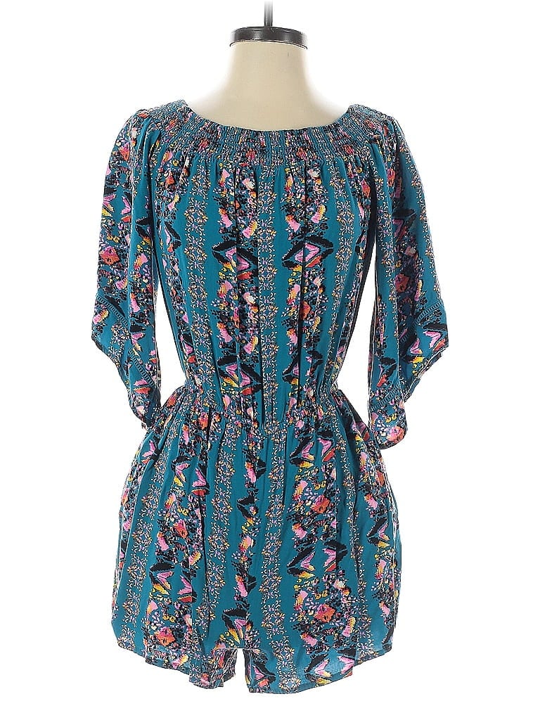 Pre-owned Xhilaration Romper In Blue