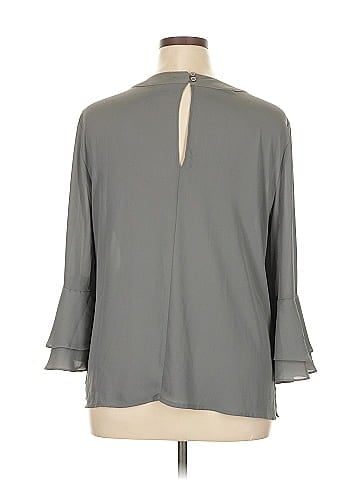 Soho JEANS NEW YORK & COMPANY 3/4 Sleeve Blouse (view 2)