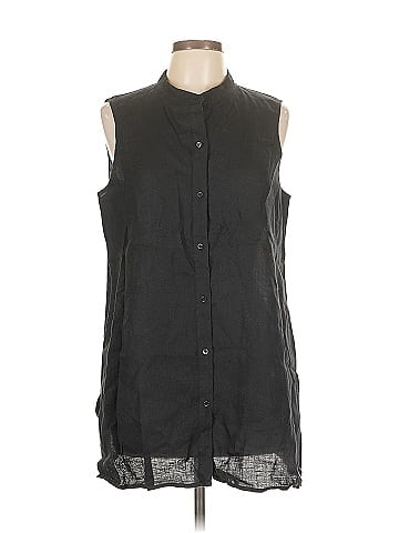 Eileen Fisher Sleeveless Button-Down Shirt (view 1)