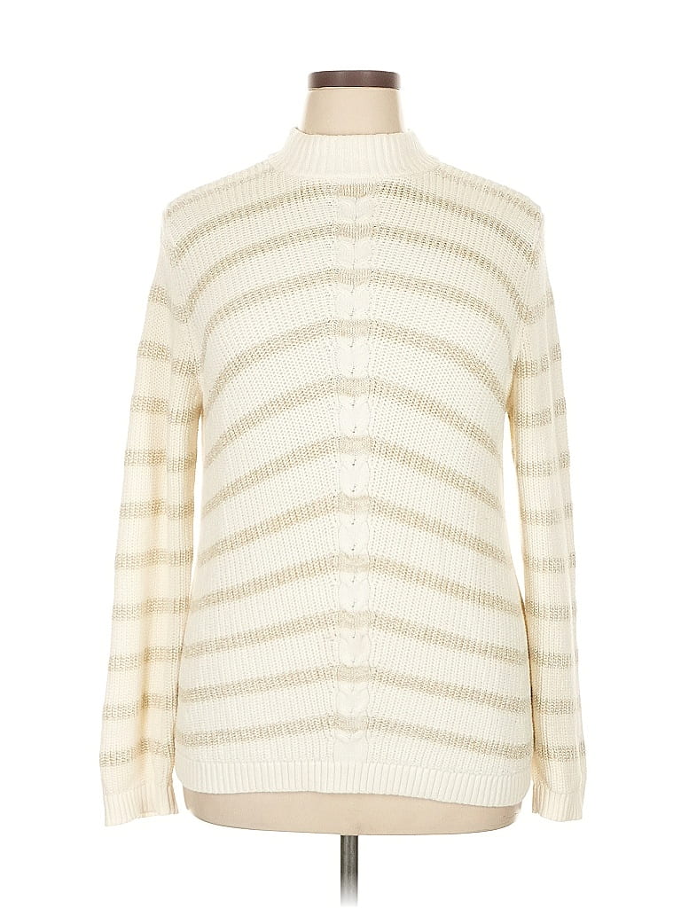 Talbots Outlet Ivory Turtleneck Sweater Size XL - photo 1