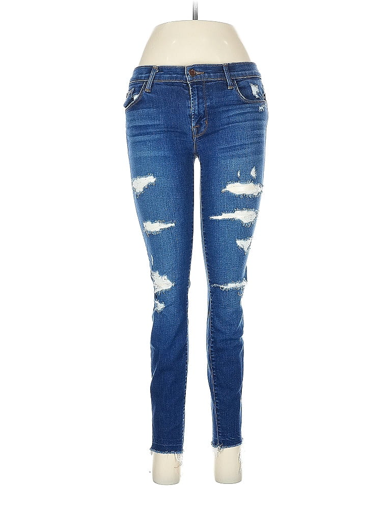 J Brand Hearts Blue Jeans Size 28 waist - photo 1
