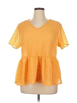 Shein Curve Short Sleeve Blouse