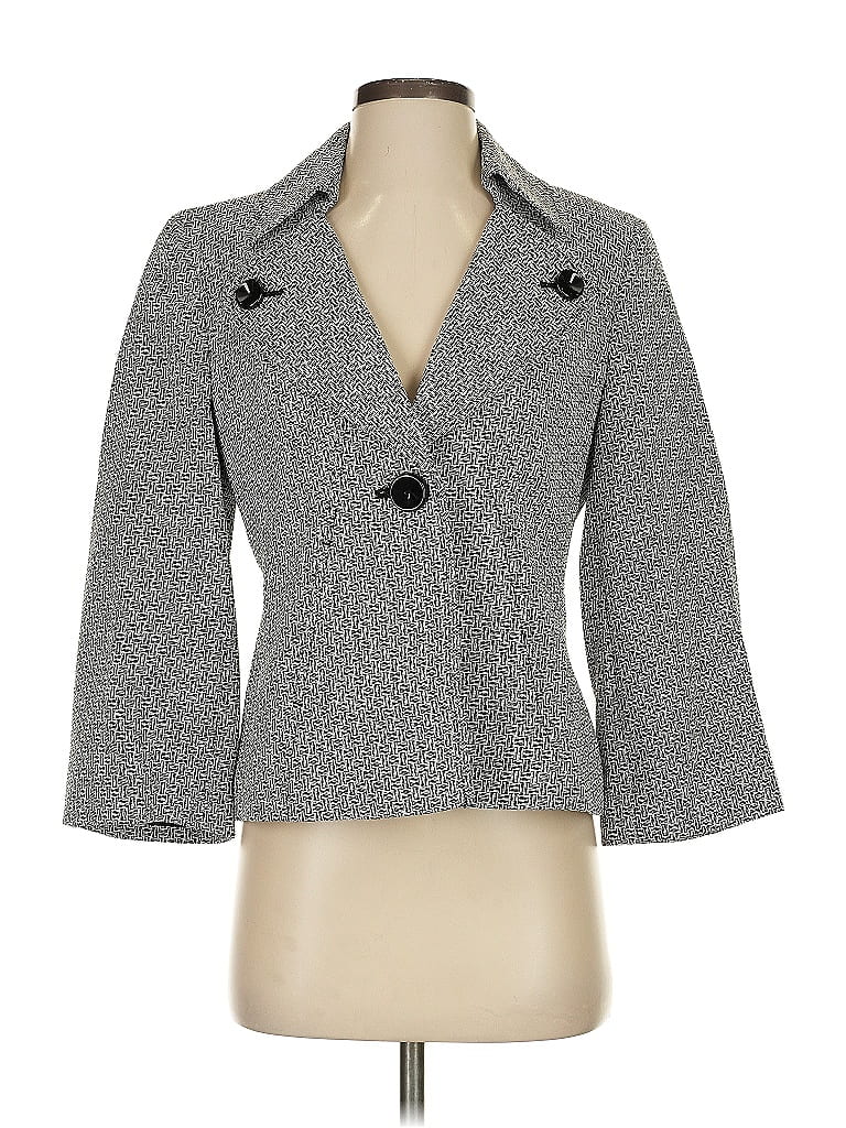 Pre-owned Evan Picone Blazer Jacket In Gray
