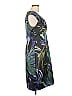 Connected Apparel Tropical Green Cocktail Dress Size 12 - photo 4