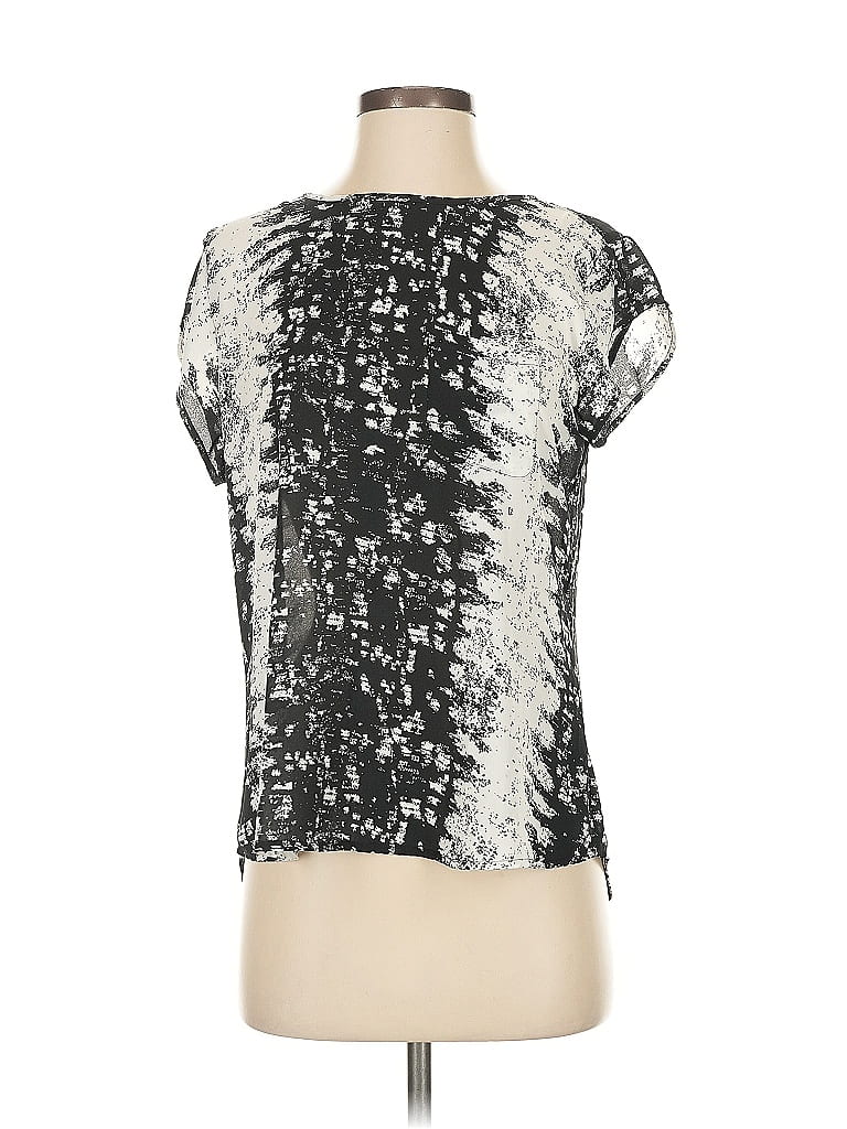 Violet & Claire 100% Polyester Silver Short Sleeve Blouse Size S - photo 1