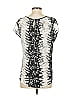 Violet & Claire 100% Polyester Silver Short Sleeve Blouse Size S - photo 2