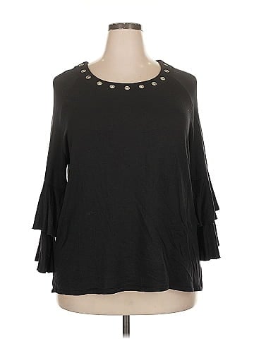 Roaman's 3/4 Sleeve Top (view 1)