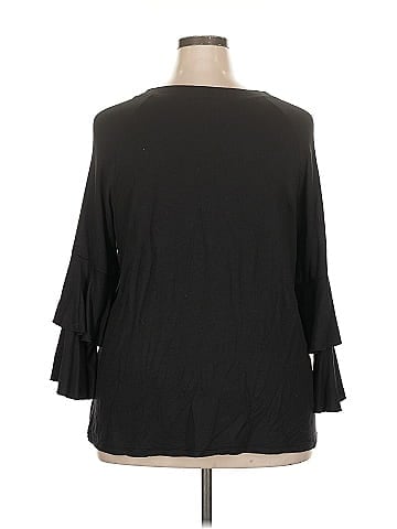 Roaman's 3/4 Sleeve Top (view 2)