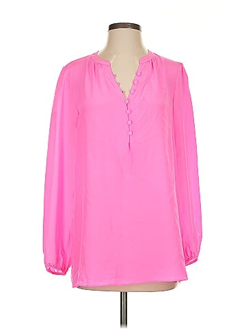 Lilly Pulitzer Long Sleeve Silk Top (view 1)