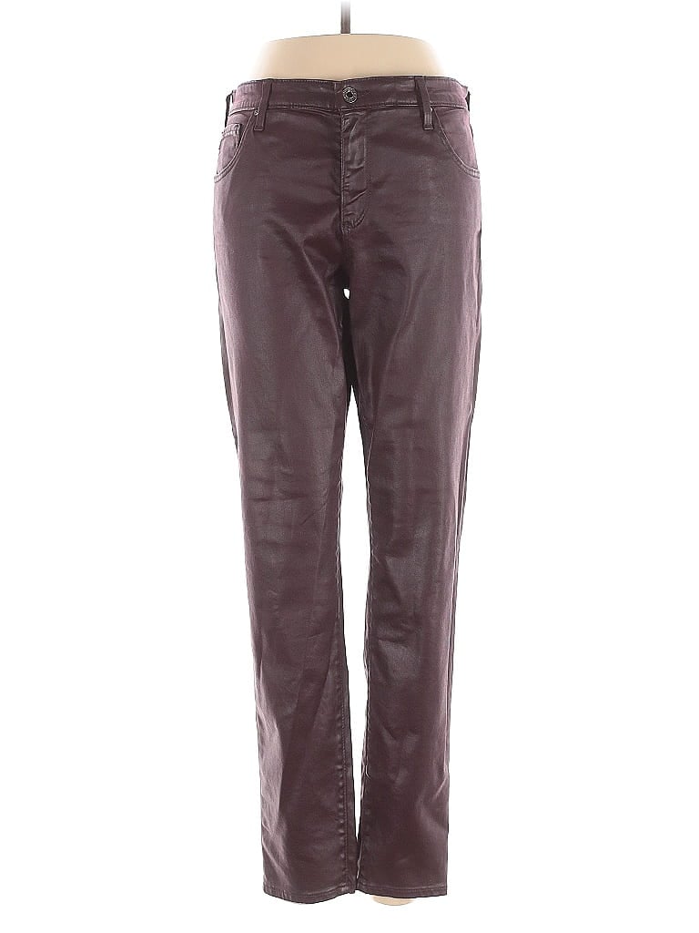 Pre-owned Adriano Goldschmied Casual Pants In Burgundy