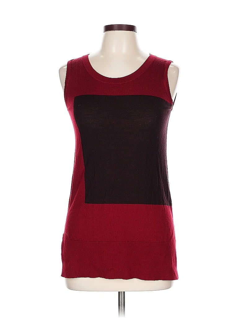 Akris Punto 100% Wool Burgundy Red Sweater Vest Size EU (FR) 42 / US 10 - photo 1