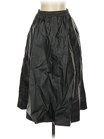 OAK + FORT Faux Leather Skirt (view 2)