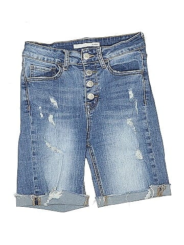 Klique B Denim Shorts (view 1)