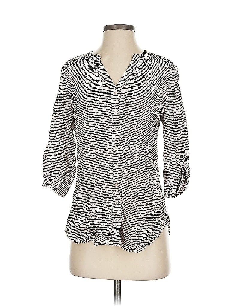 Click to view more detailed imagery on our partner's website Pre-owned French Dressing Jeans 3/4 Sleeve T-shirt In Gray