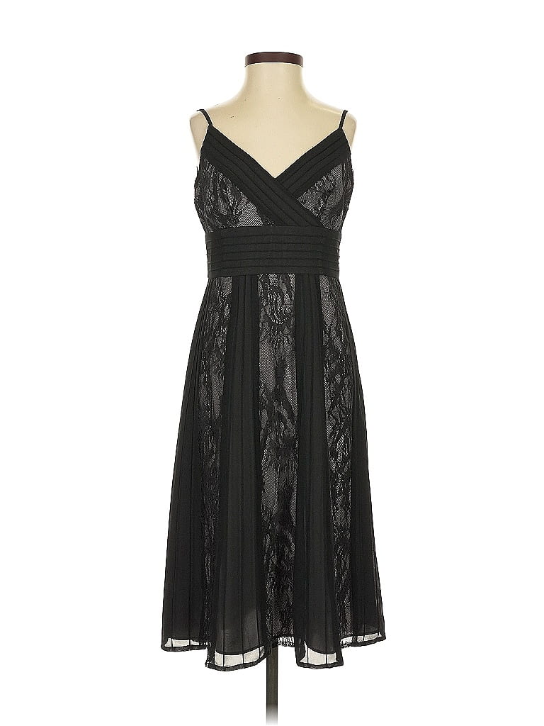 Pre-owned Ann Taylor Loft Cocktail Dress In Black