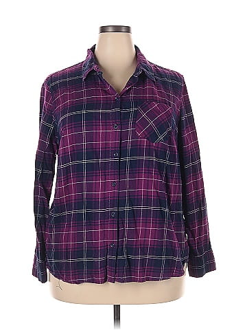 Faded Glory Long Sleeve Button-Down Shirt (view 1)