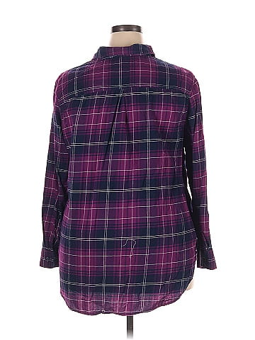 Faded Glory Long Sleeve Button-Down Shirt (view 2)