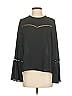 Rebecca Minkoff 100% Polyester Gray Long Sleeve Blouse Size S - photo 1