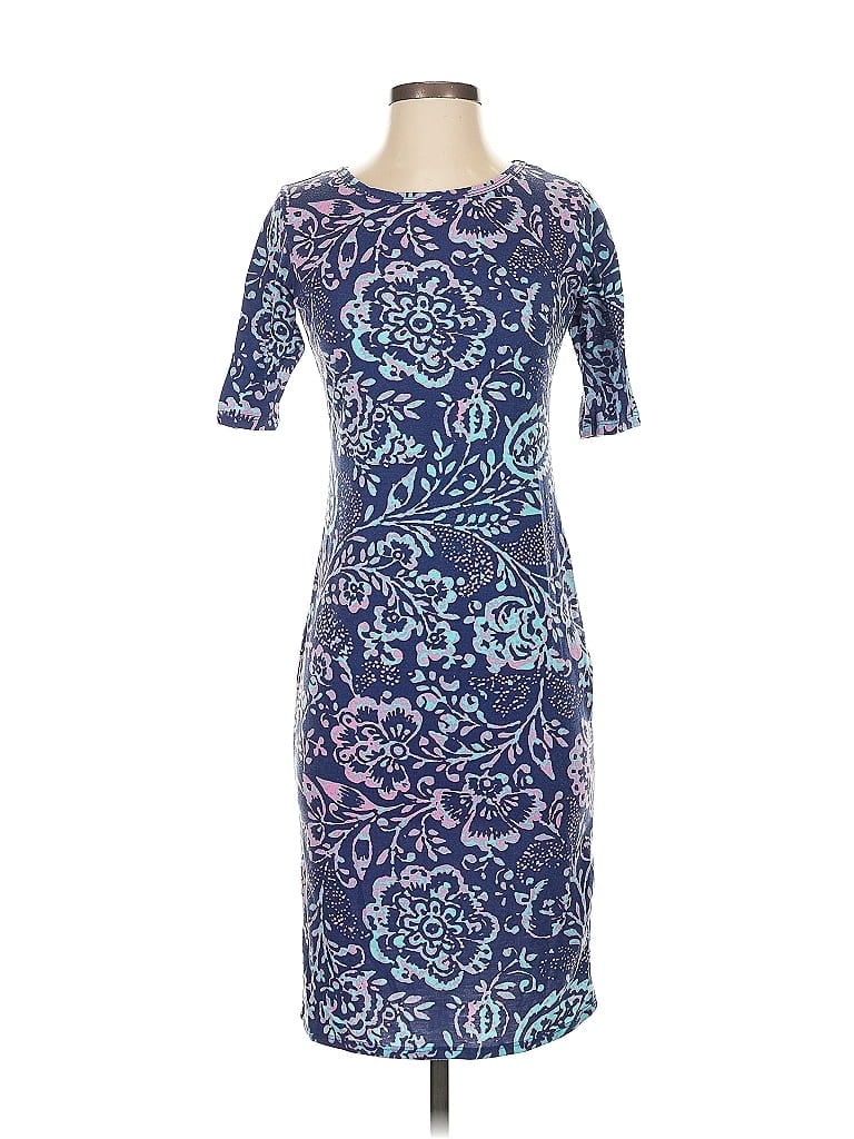 Pre-owned Lularoe Cocktail Dress In Blue