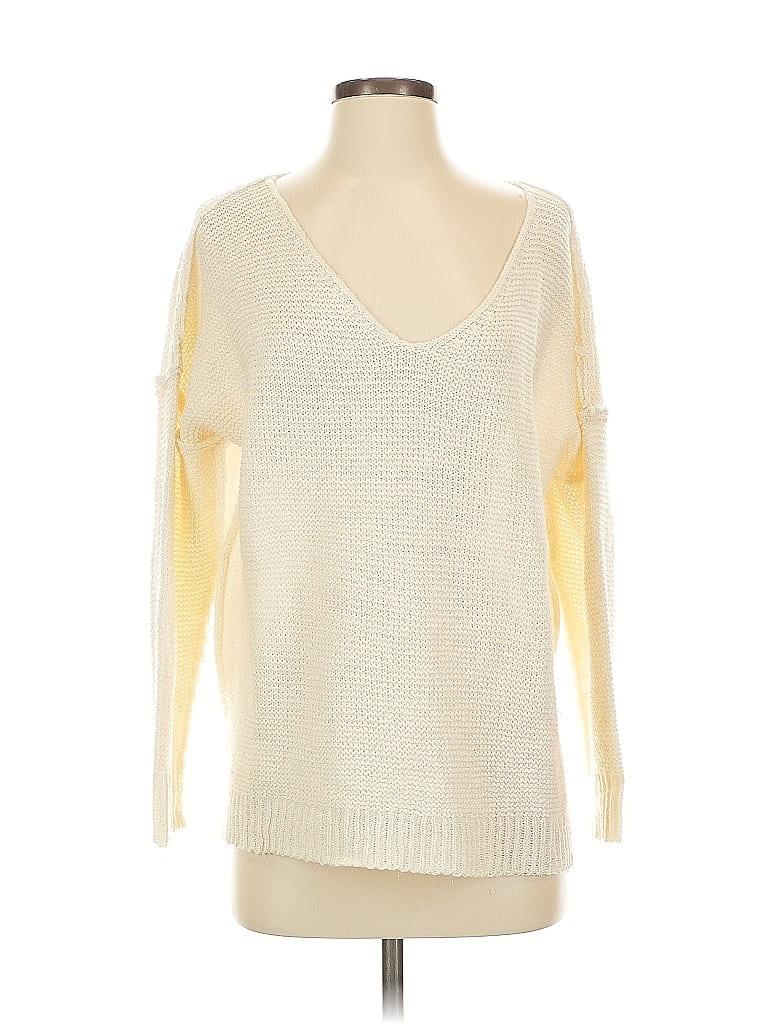 Pre-owned Unbranded Pullover Sweater In White