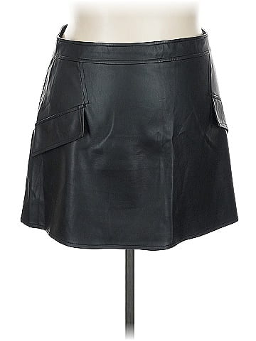 River Island Faux Leather Skirt (view 1)