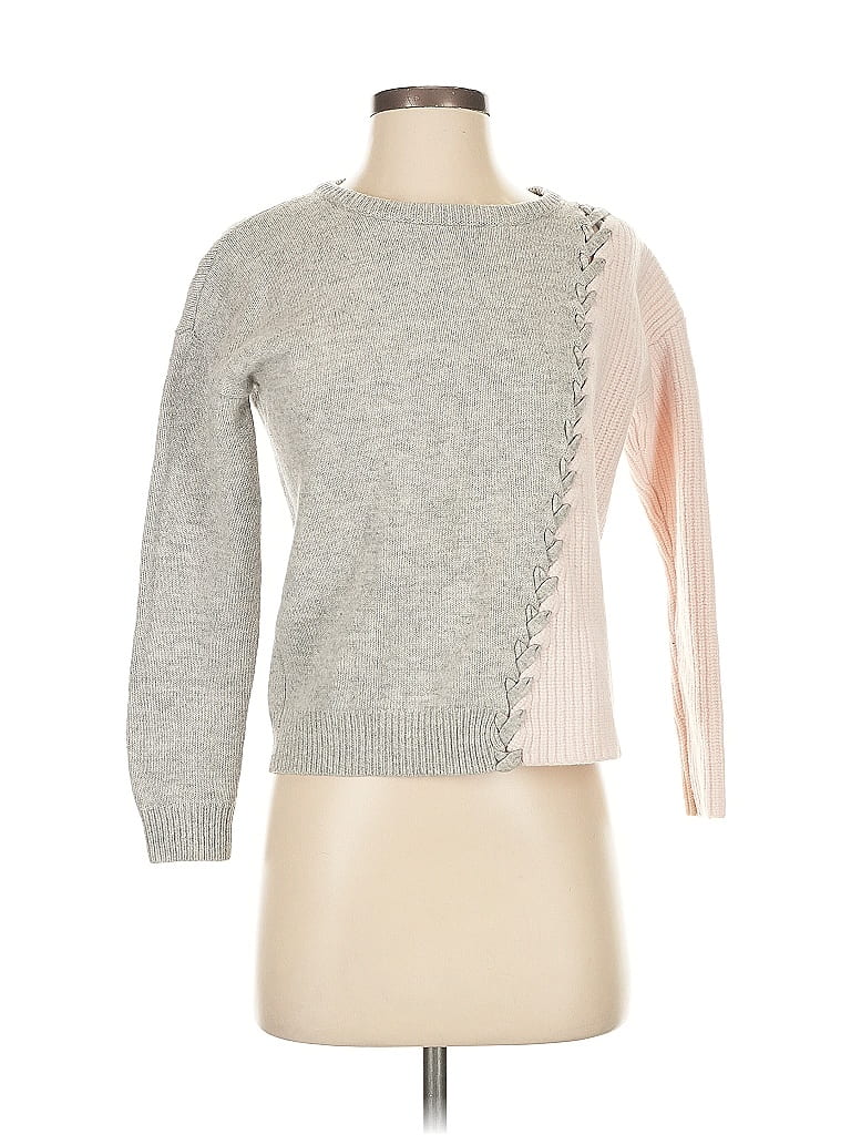 Tabula Rasa Color Block Gray Pullover Sweater Size S - photo 1