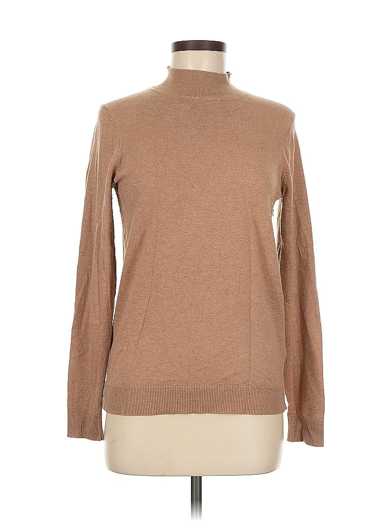 Pre-owned Amazon Essentials Turtleneck Sweater In Brown
