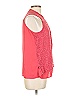 Soho JEANS NEW YORK & COMPANY Red Sleeveless Blouse Size L - photo 3