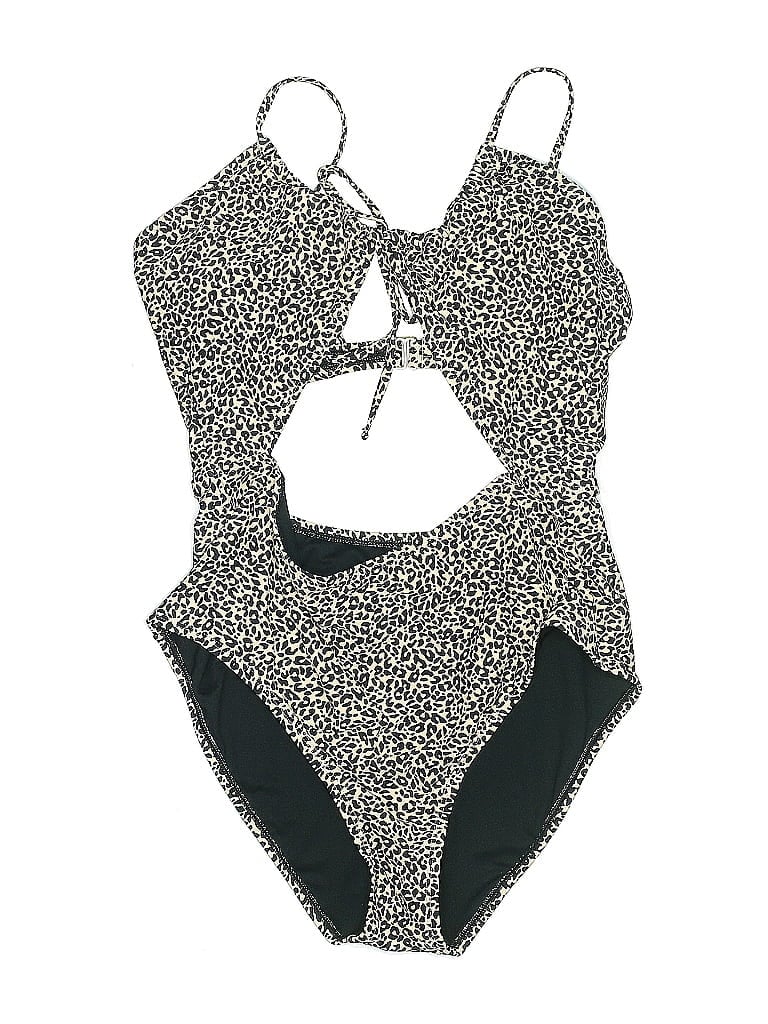 Ninety-nine Degrees One Piece Swimsuit In Gray