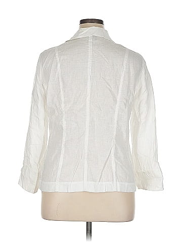 Ellen Tracy 3/4 Sleeve Button-Down Shirt (view 2)