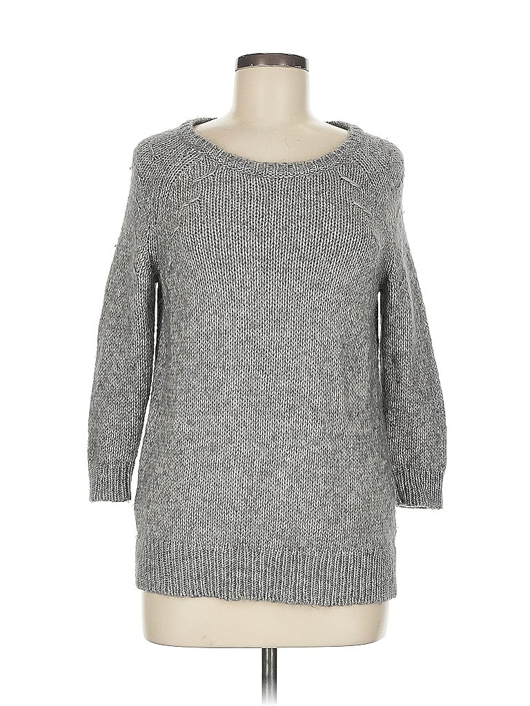 Pre-owned Ann Taylor Pullover Sweater In Gray