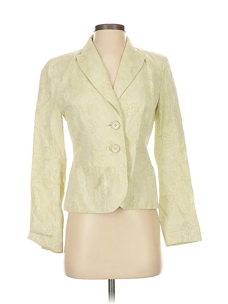 Pre-owned Ann Taylor Blazer Jacket In Green