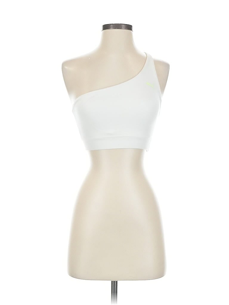 Click to view more detailed imagery on our partner's website Pre-owned Puma Tank Top White One Shoulder Neckline Tops